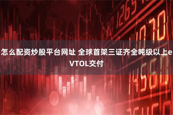 怎么配资炒股平台网址 全球首架三证齐全吨级以上eVTOL交付