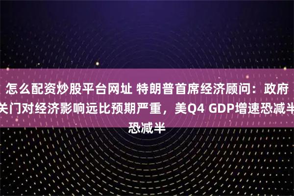 怎么配资炒股平台网址 特朗普首席经济顾问：政府关门对经济影响远比预期严重，美Q4 GDP增速恐减半