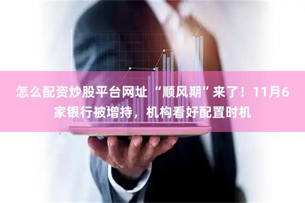 怎么配资炒股平台网址 “顺风期”来了！11月6家银行被增持，机构看好配置时机